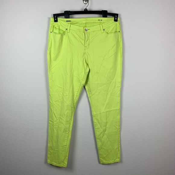 jcpenney Denim - JCP Super Soft Skinny Jeans Yellow 18W #ZZ16